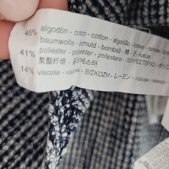 ZARA tweed blue white racerback tank top - Picture 7 of 10